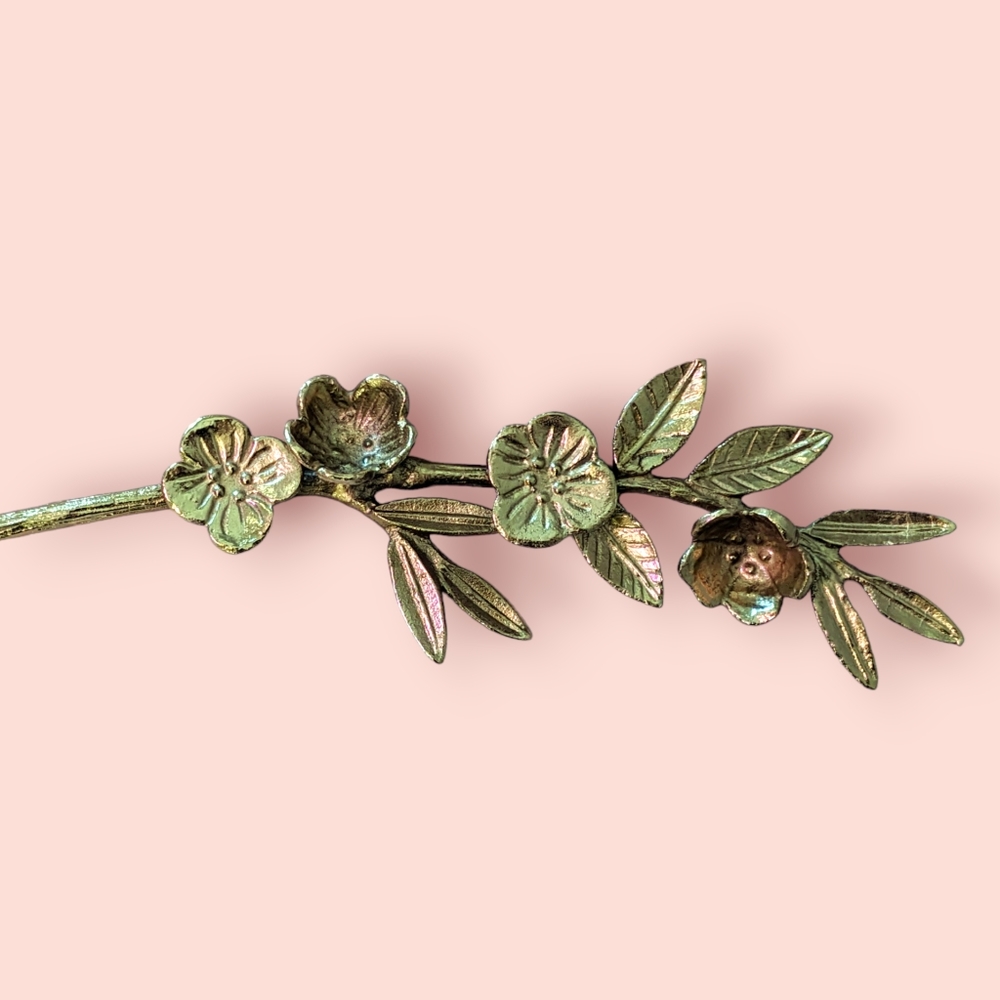 Threshold Botanical Object, gold floral decor piece from Target